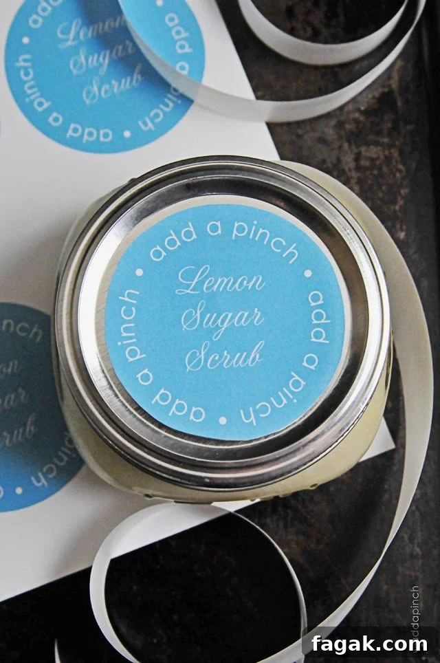 Spoonful of lemon sugar scrub