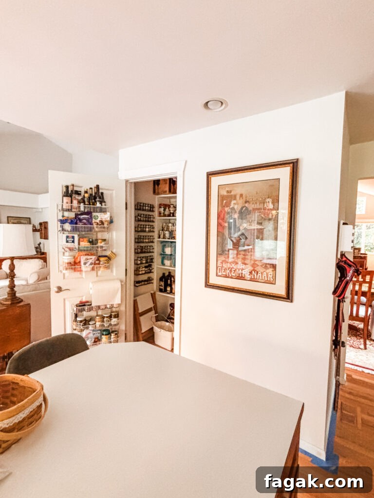 New walk-in pantry