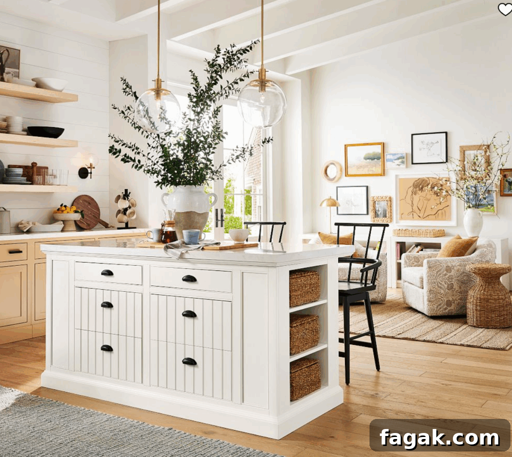 Kitchen island example