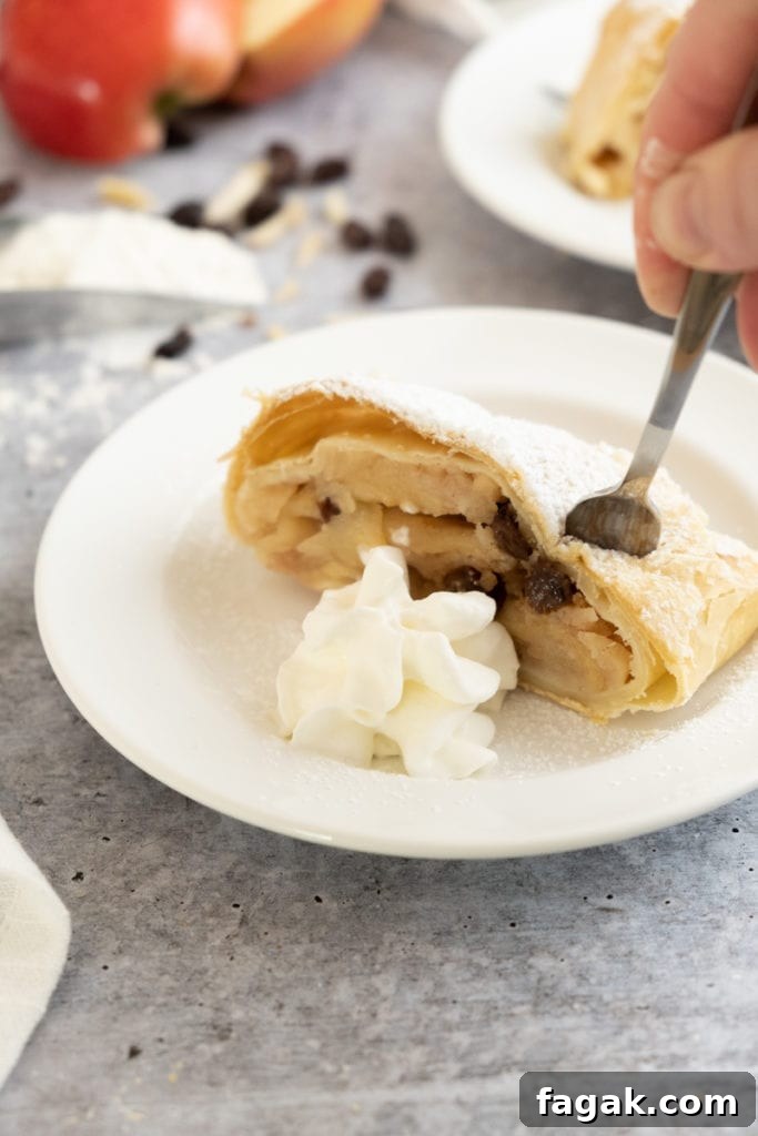 Slice of strudel