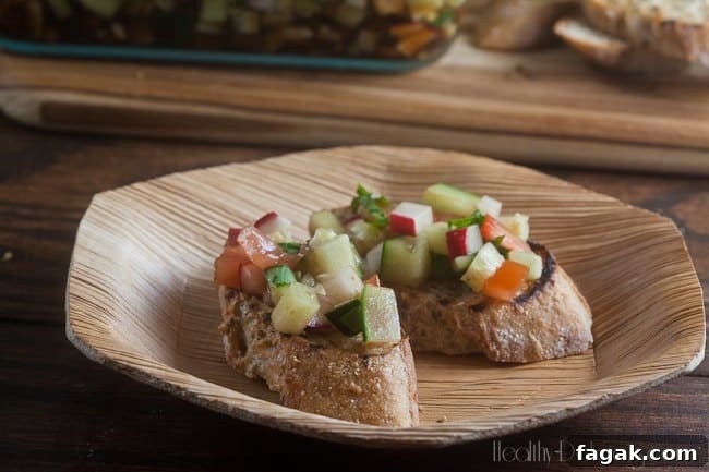 cucumber bruchetta #recipe