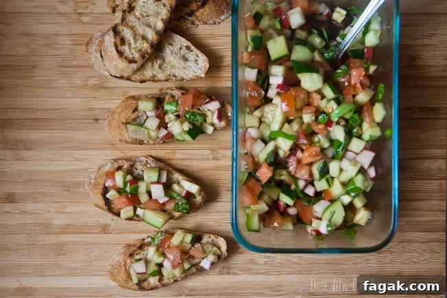 cucumber bruchetta #recipe