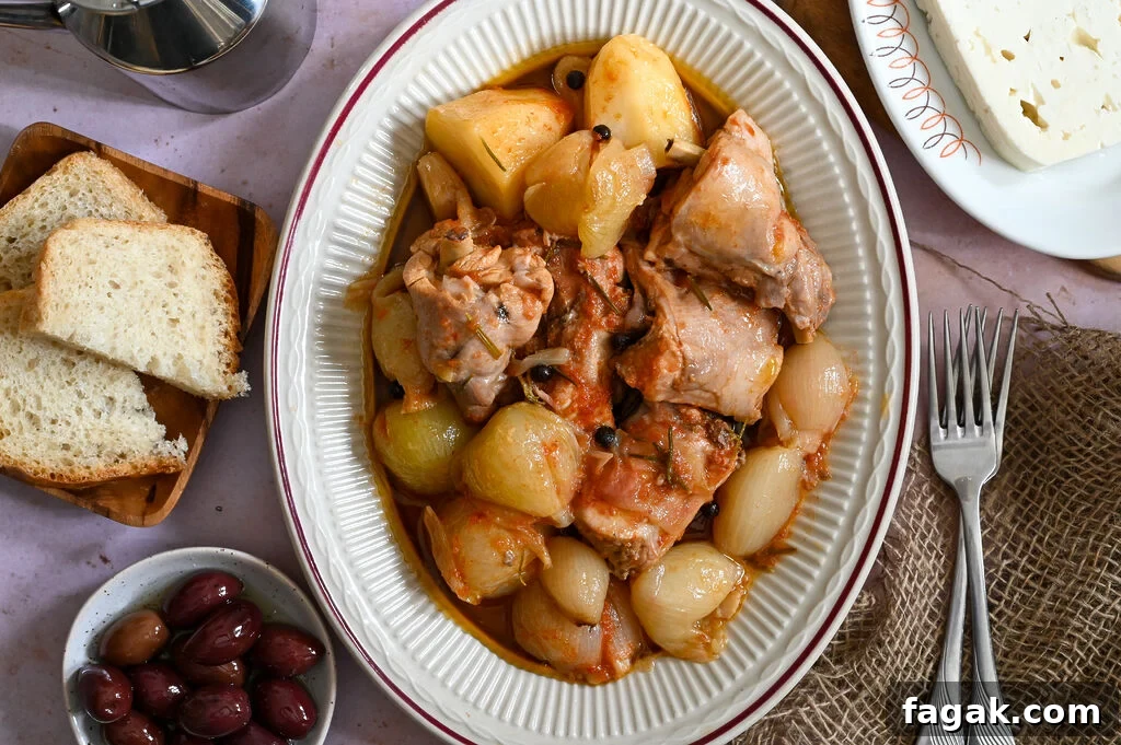 Greek Rabbit stew or stifado