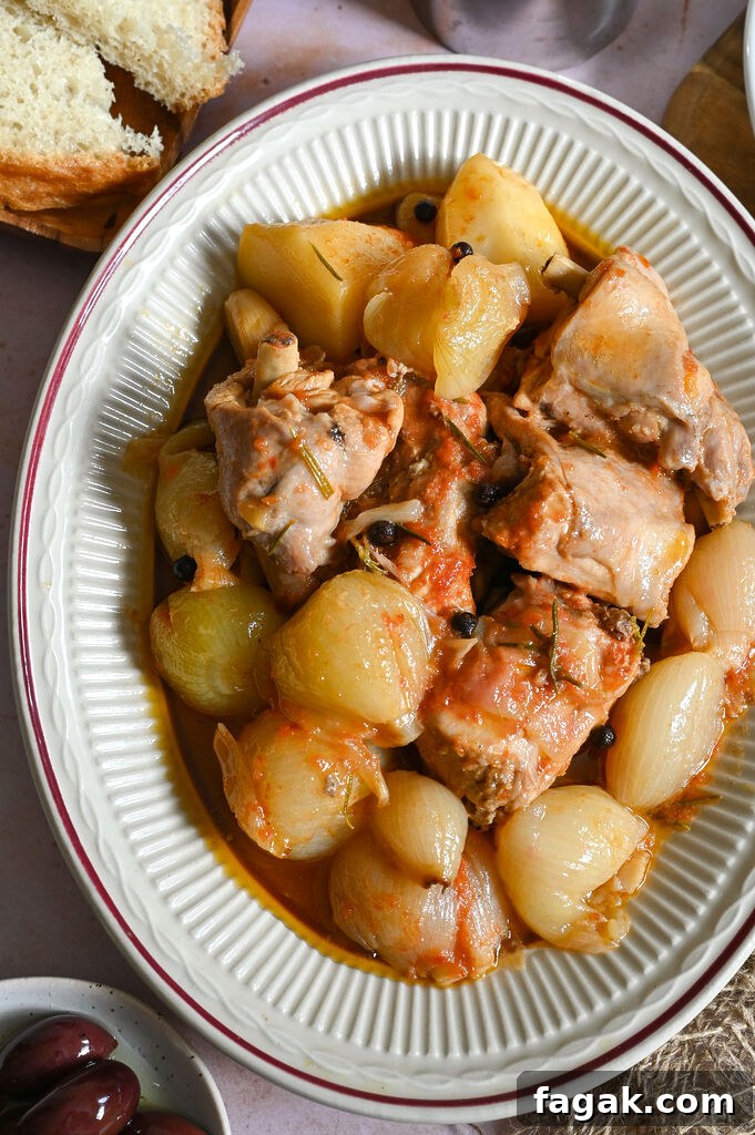 Greek Rabbit stew or stifado