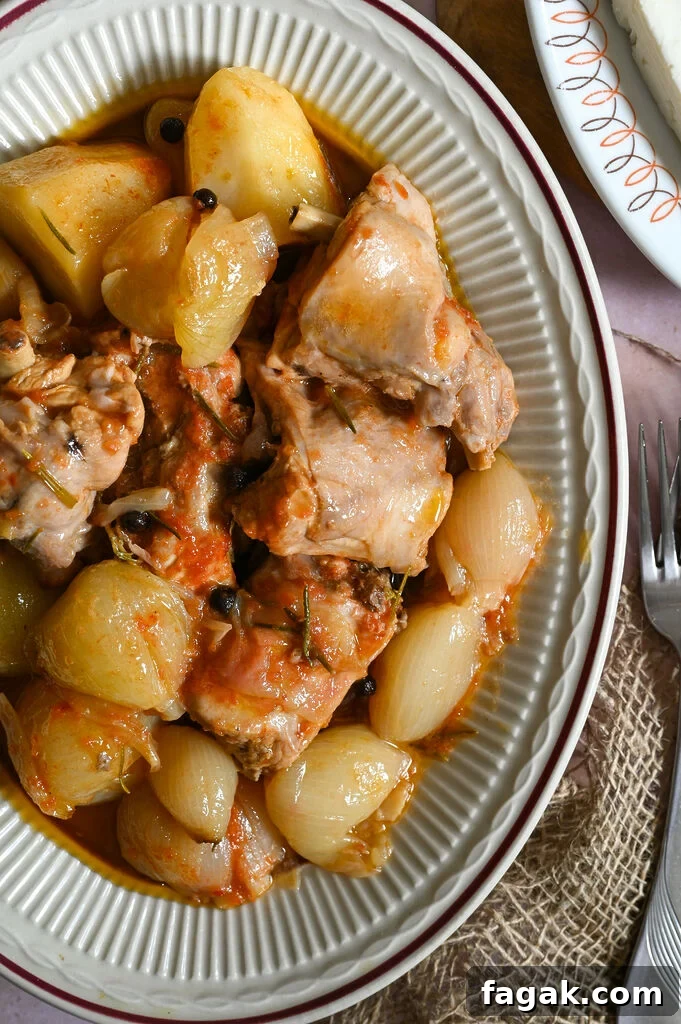 Greek Rabbit stew or stifado