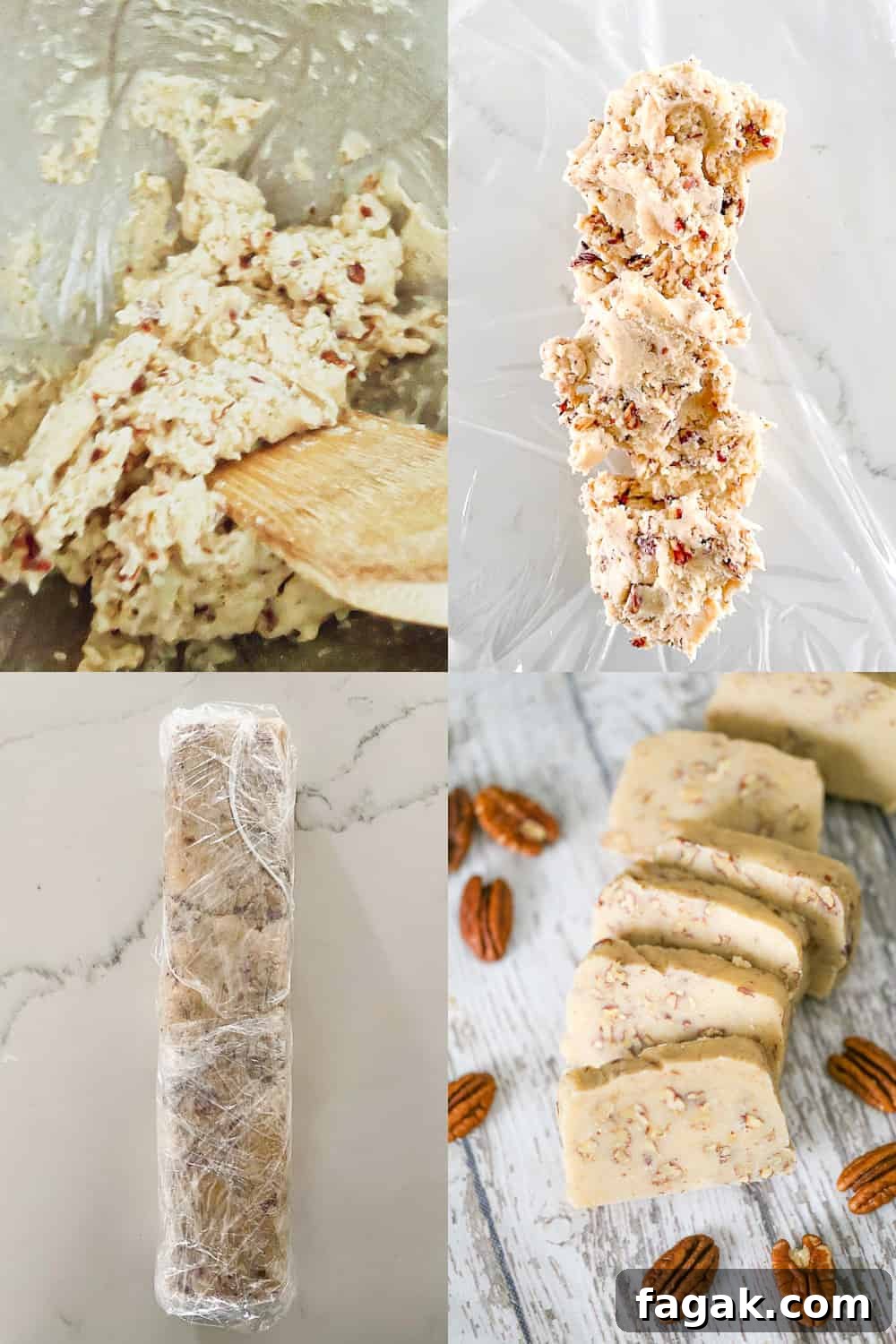 Homemade Pecan Sandies shortbread cookies recipe