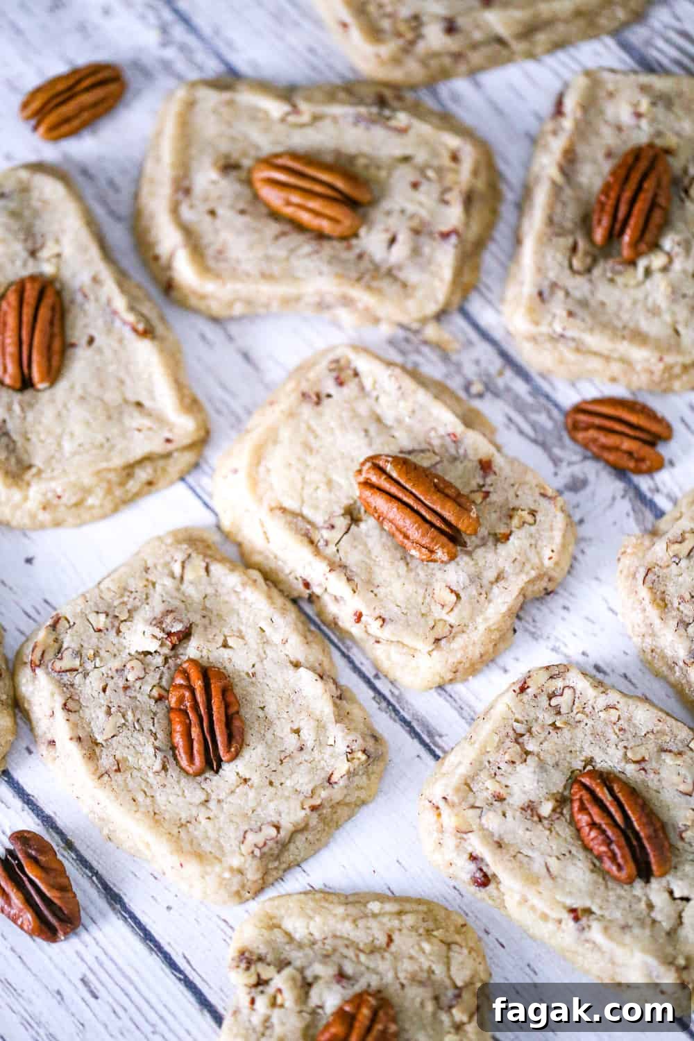 Homemade Pecan Sandies shortbread cookies recipe