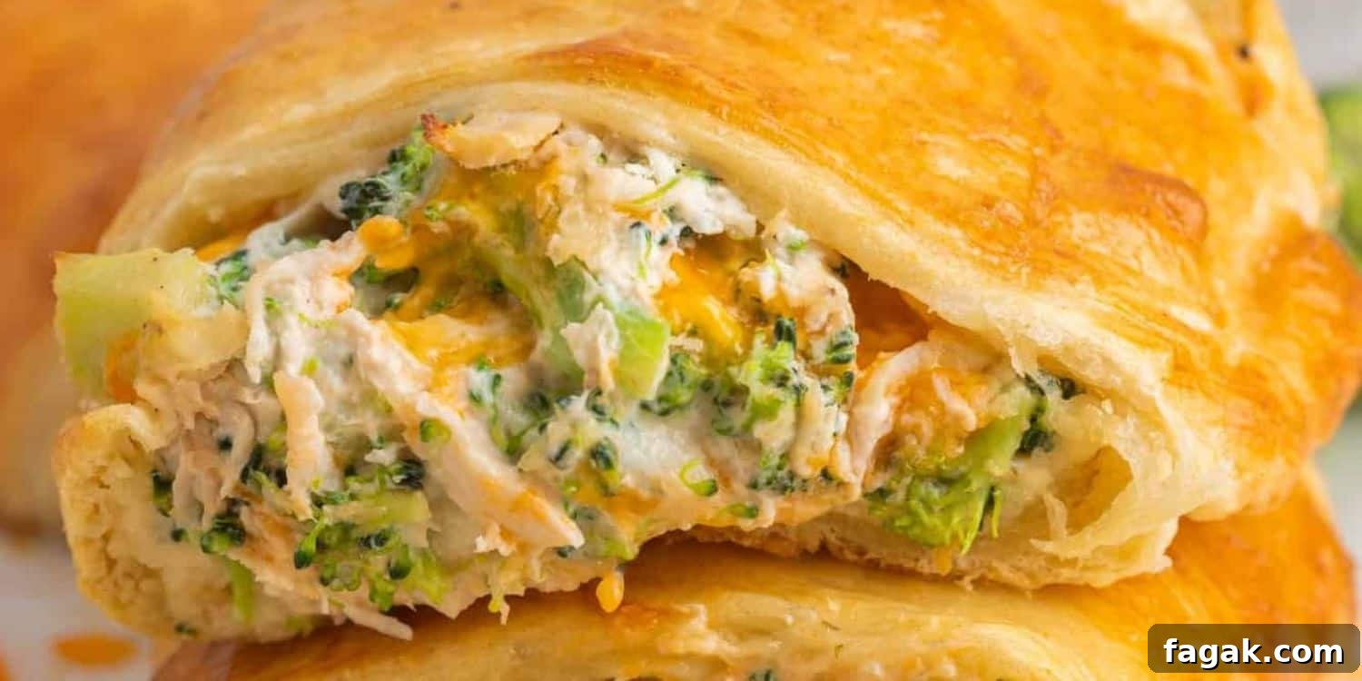 Cheesy Chicken And Broccoli Crescent Ring