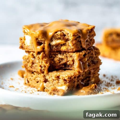 biscoff blondies
