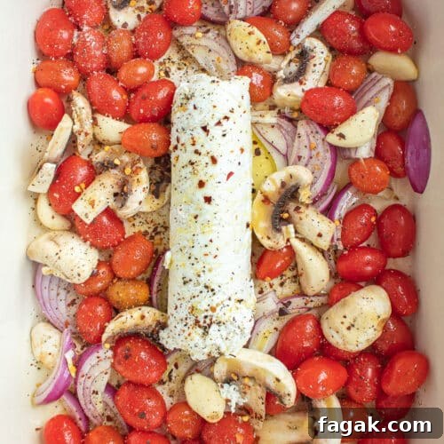 baked goat cheese pasta