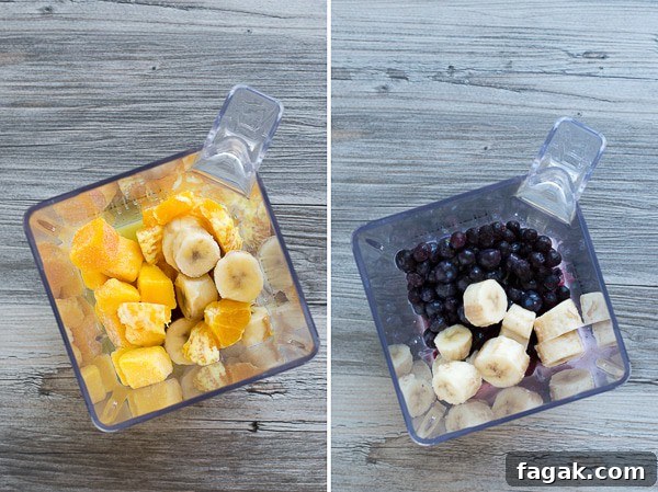 This two layer Hawaiian Berry Smoothie has an orange mango layer and a berry layer! Top the smoothie with a skewer filled with fresh fruit! 