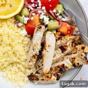 air fryer greek chicken bowl