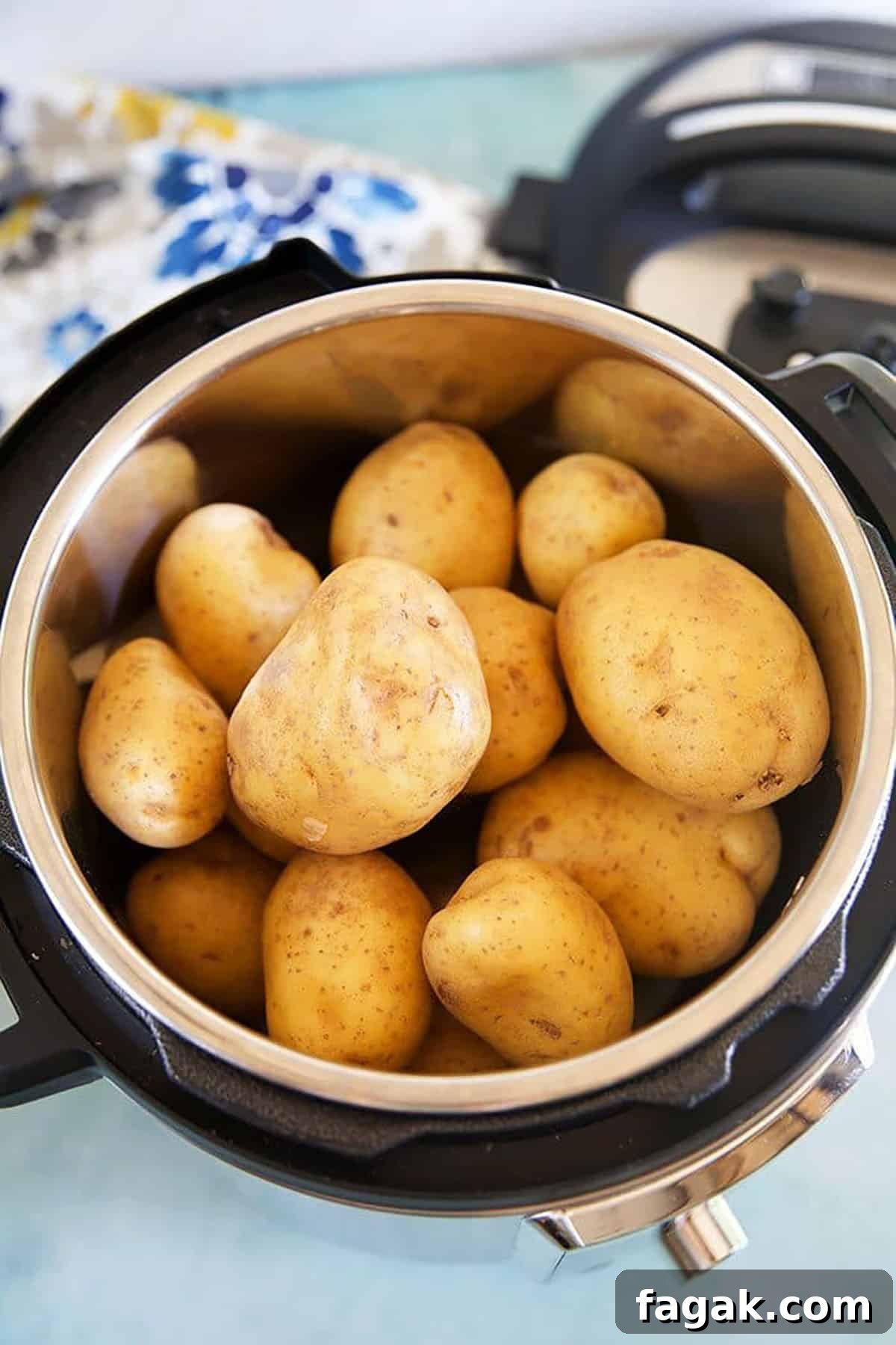 Potatoes in an Instant Pot.