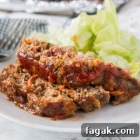 A plate of food, with Meatloaf