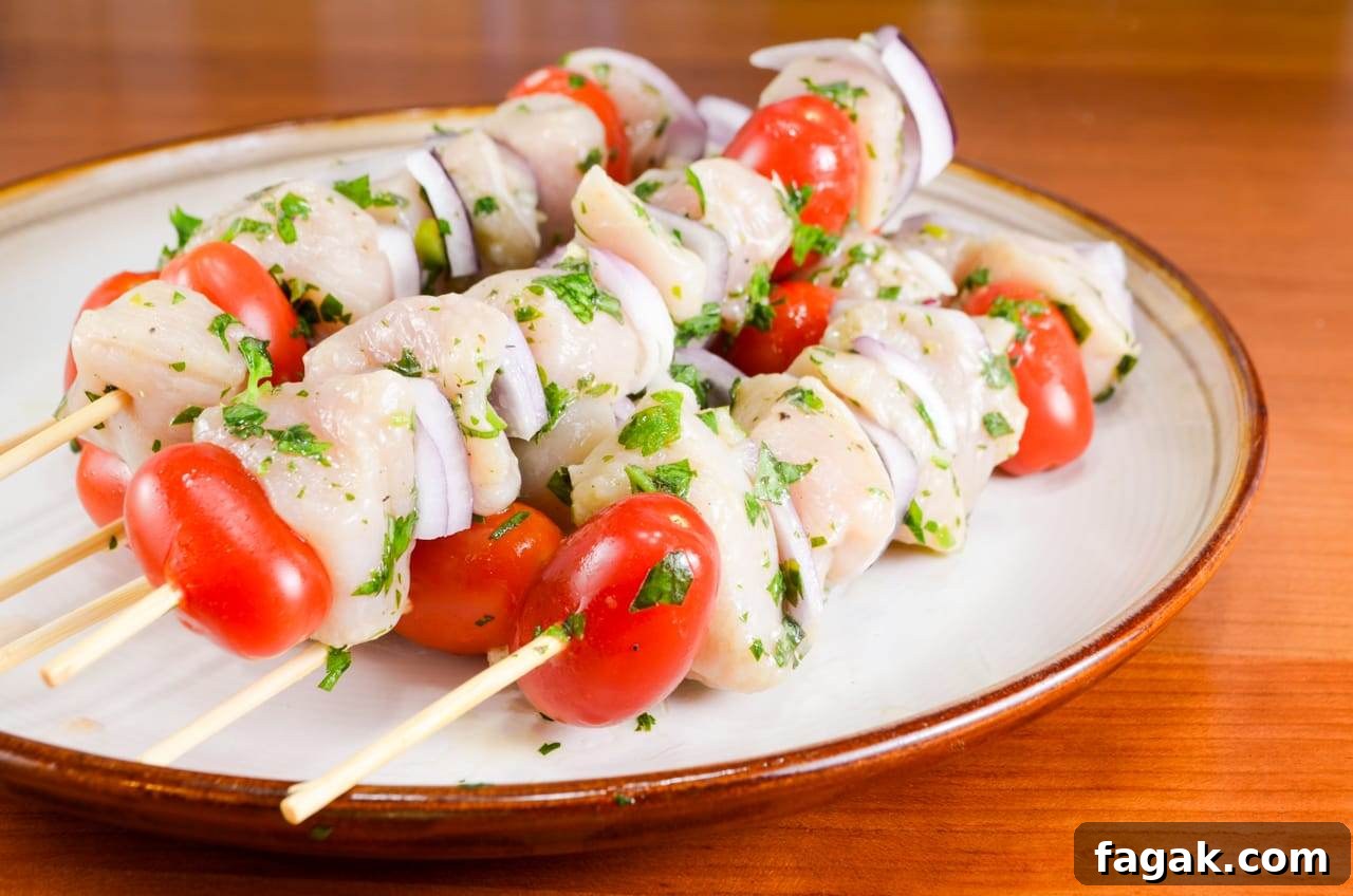 Grilled Chimichurri Chicken Skewers