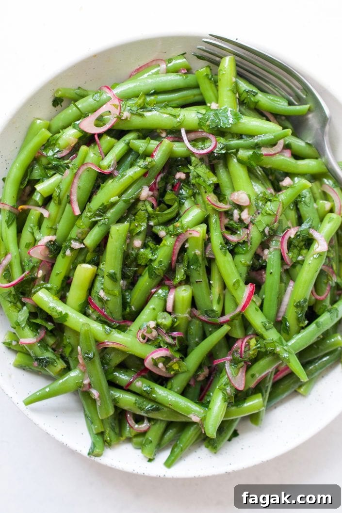 Green Bean Salad with Pickled Shallots