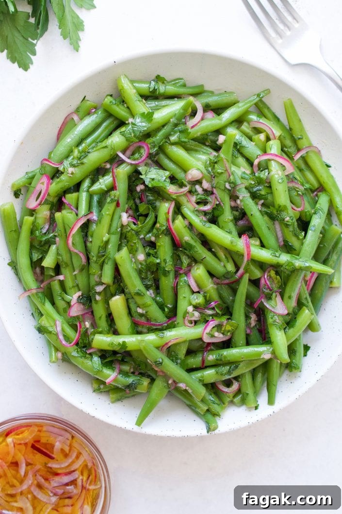 Green Bean Salad with Pickled Shallots