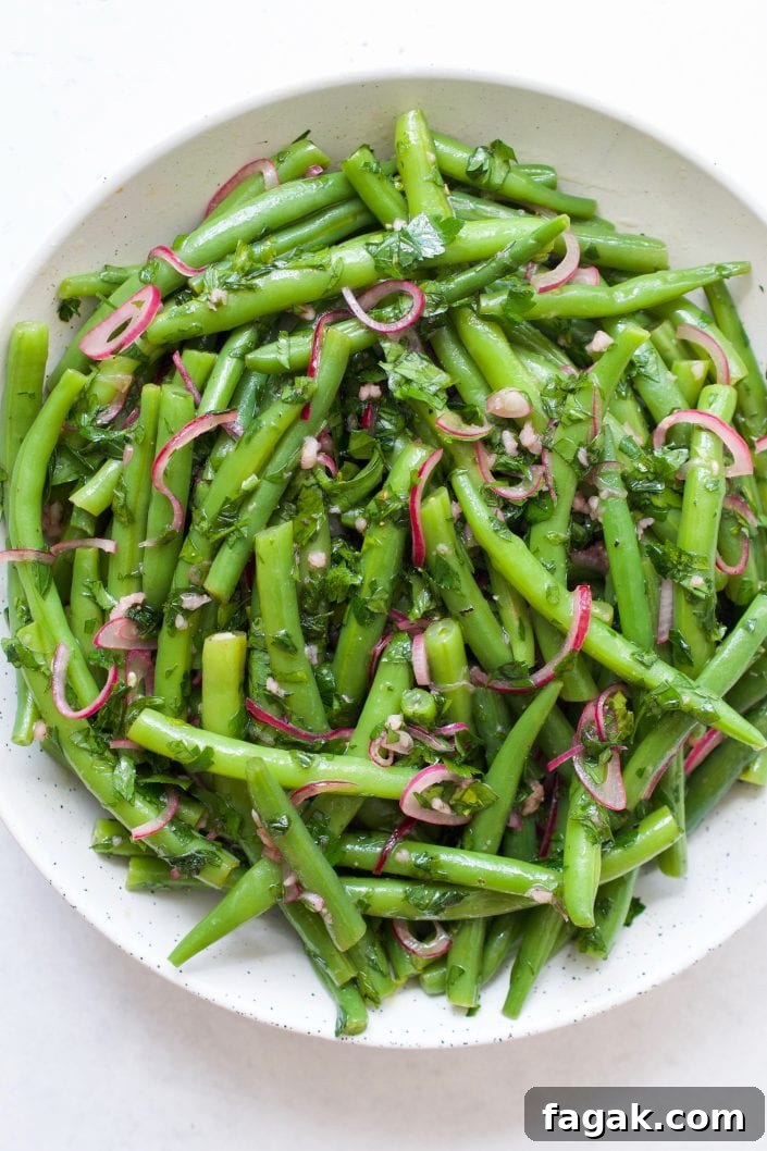 Green Bean Salad with Pickled Shallots