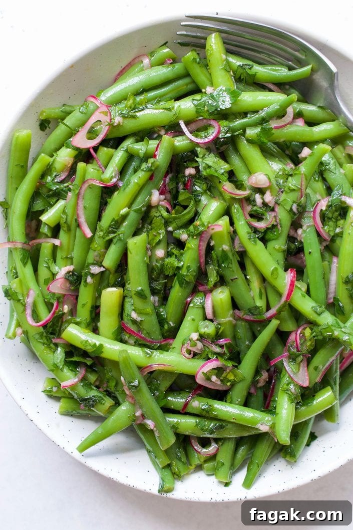 Green Bean Salad with Pickled Shallots