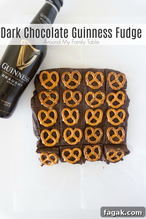 Dark Chocolate Guinness Fudge