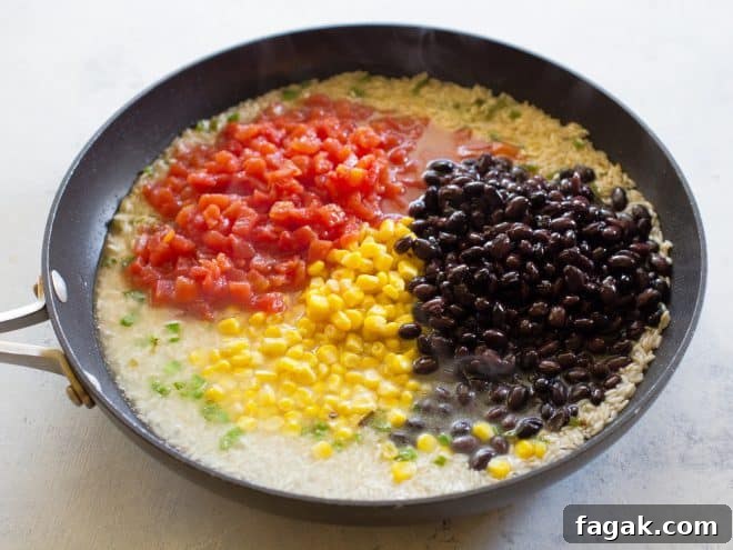 One-pan Spicy Mexican Rice Skillet
