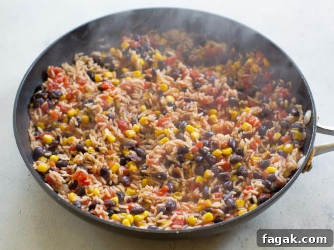 One-pan Spicy Mexican Rice Skillet