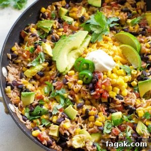 One-pan Spicy Mexican Rice Skillet