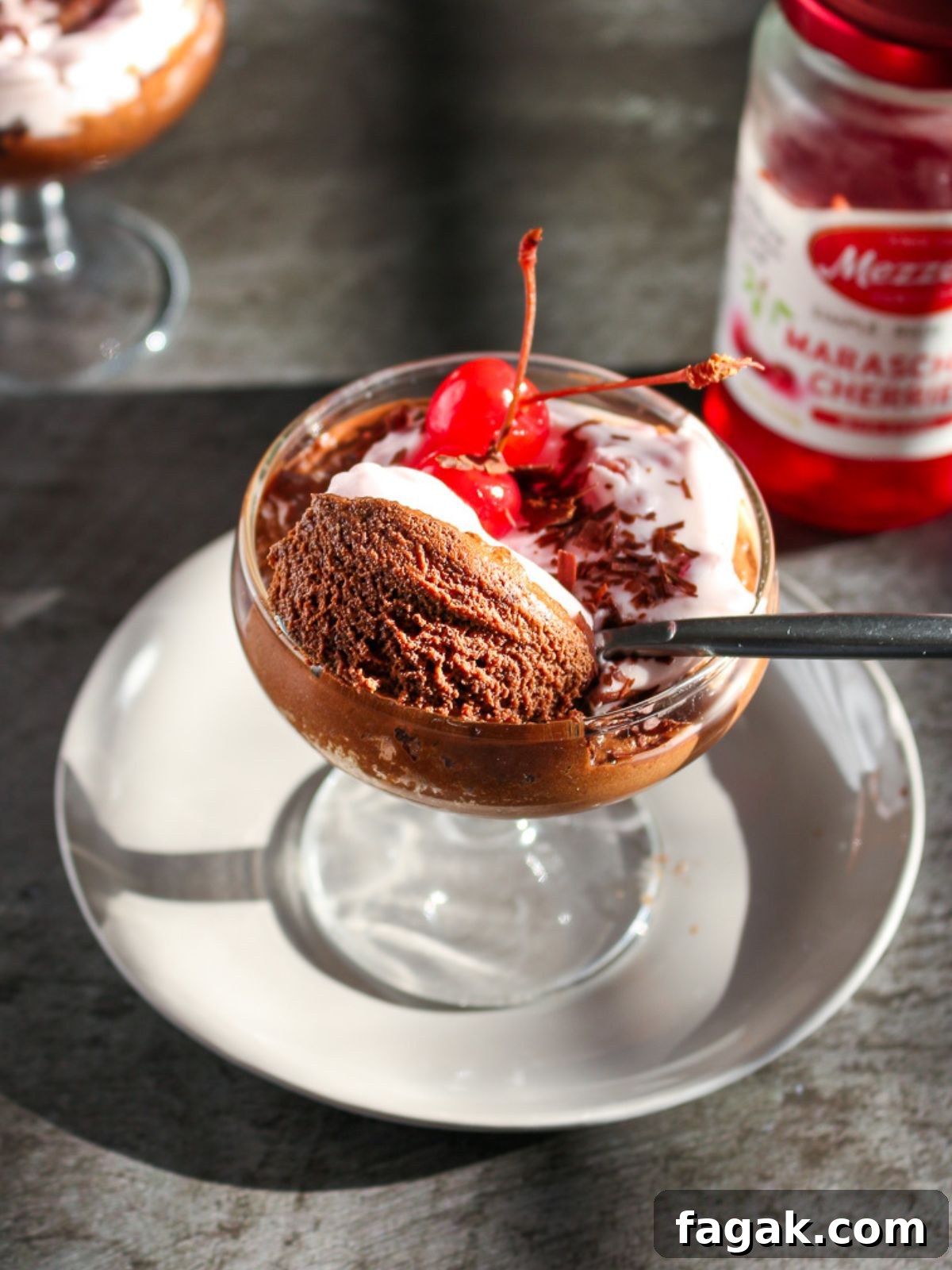 A scoop of airy mousse.