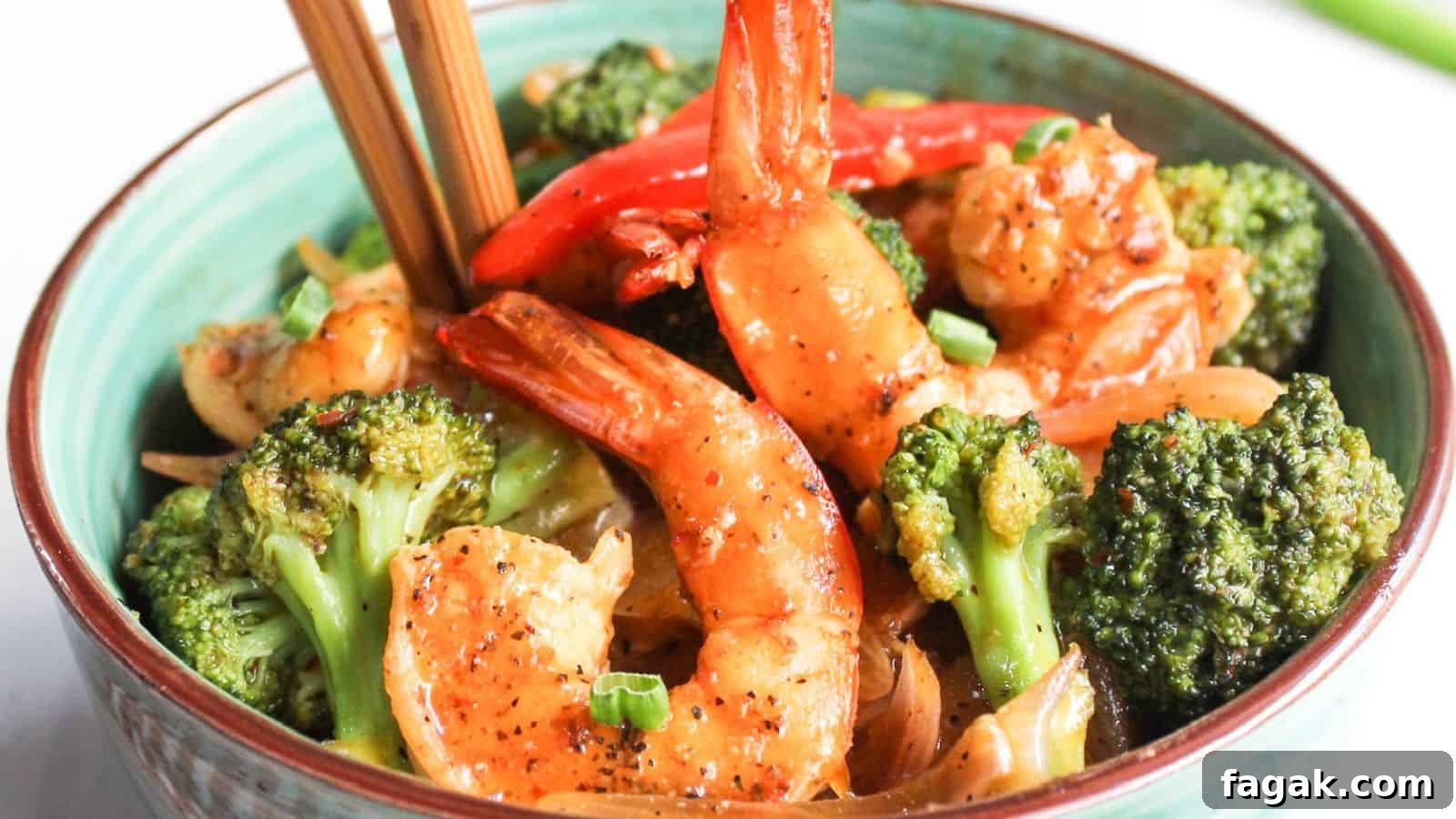 16 Light and Satisfying Shrimp Recipes for Quick Weeknight Meals 12 Shrimp and broccoli stir-fry in a bowl.