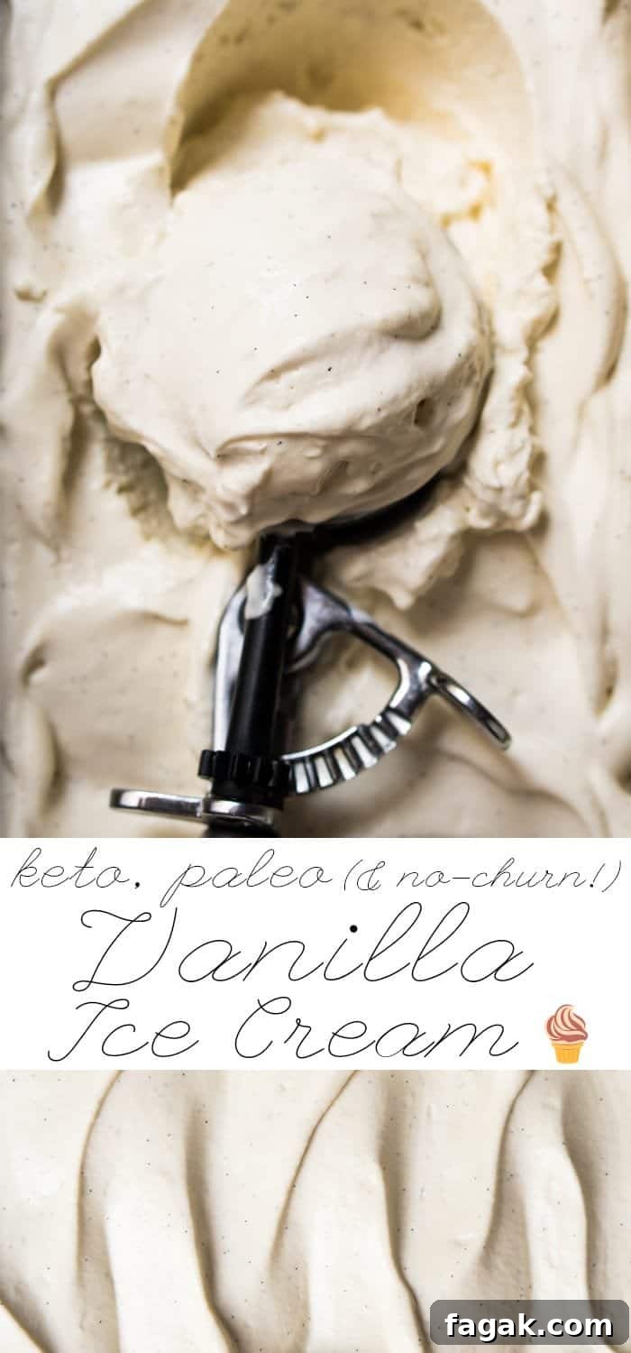 No-Churn Paleo, Low Carb & Keto Vanilla Ice Cream