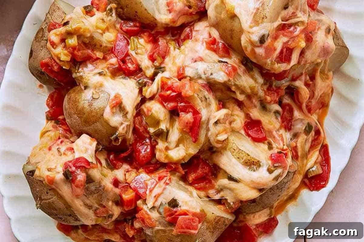 Close-up shot of Cheesy Potatoes.