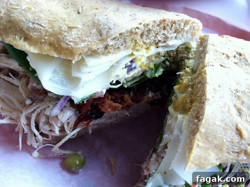 Talking Story: Hawaiian Food Adventures and Local Flavors 5 sandwich cut open at Waialua Bakery