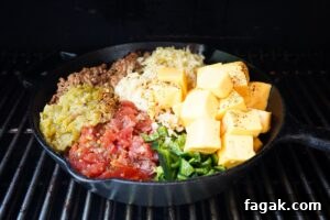Smoked Poblano and Pepper Jack Queso Recipe 8 Place back in the smoker and let smoke 3