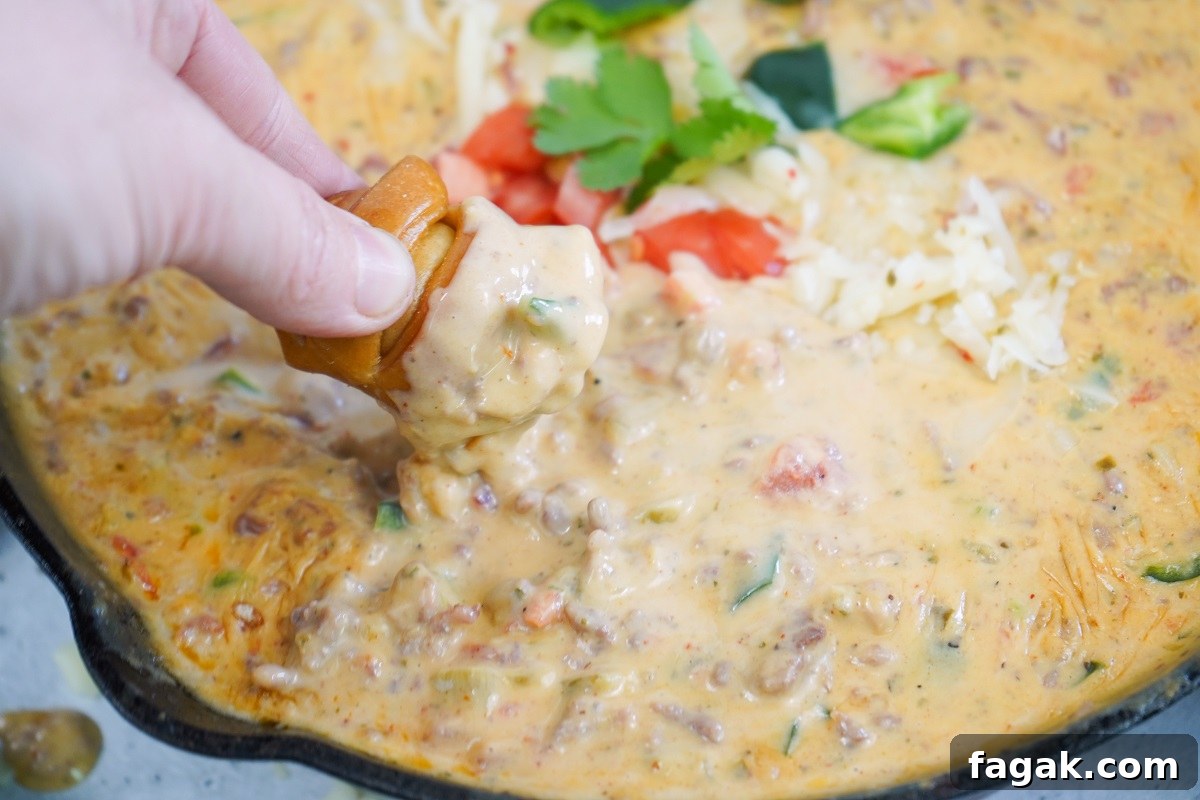 Serve warm with chips and or soft pretzels and enjoy Serve warm with chips and or soft pretzels and enjoy