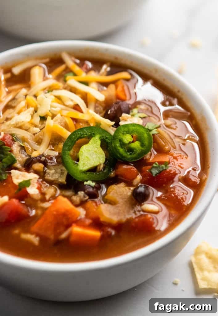 Close up shot of bowl of soup.