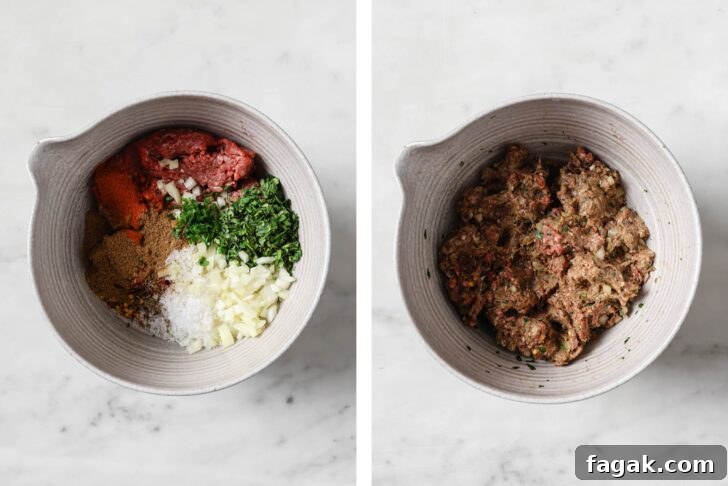 Foolproof Keema Naan Recipe: Step-by-Step Guide for Perfect Stuffed Bread 8 Keema Naan filling mixed in a bowl.