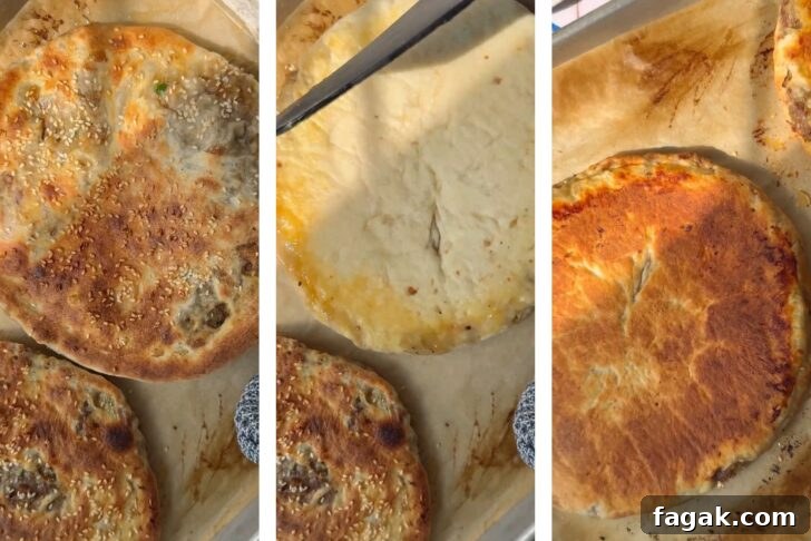 Foolproof Keema Naan Recipe: Step-by-Step Guide for Perfect Stuffed Bread 15 Baking Keema Naan, flipping and baking the underside.