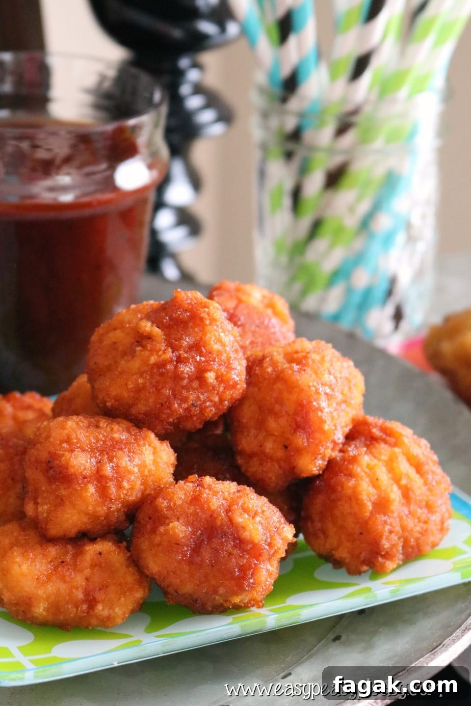 Tyson AnyTizers Honey BBQ Chicken Boneless Wings make the best BBQ Sliders.