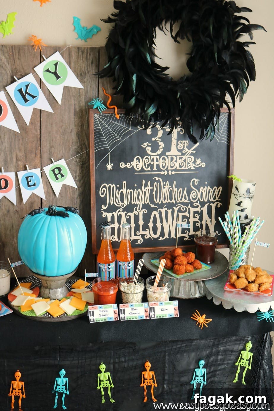 Spooky Slider Bar with free printable labels and tags. easypeasypleasy.com