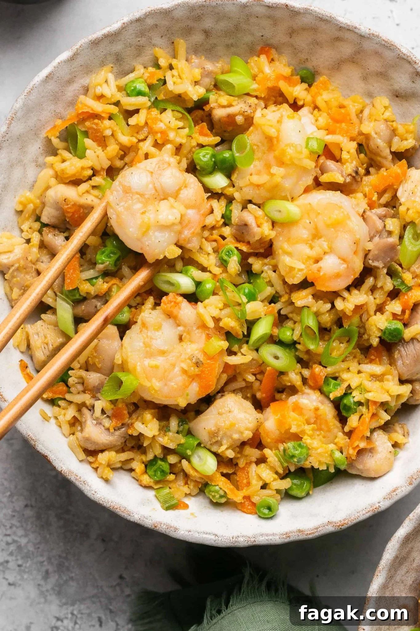 Shrimp & Chicken Fried Rice 