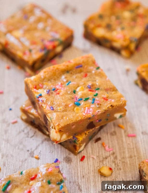 Funfetti Cake Batter Blondies