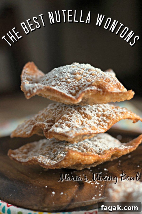 Nutella Wontons