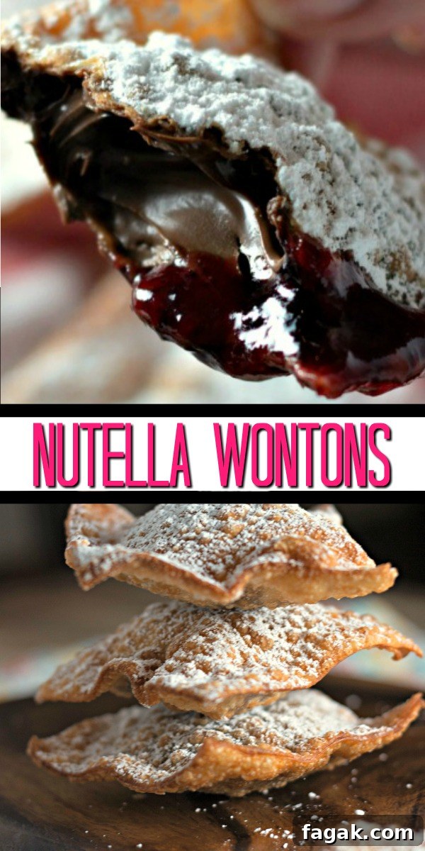 Nutella Wontons