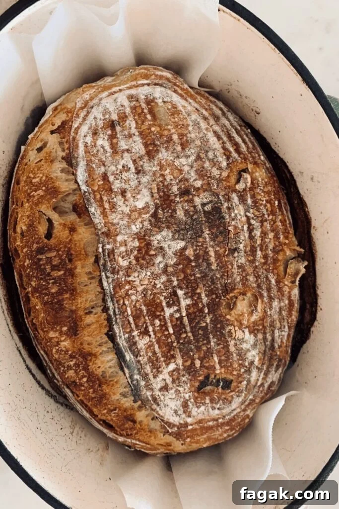 Sourdough loaf with pickles