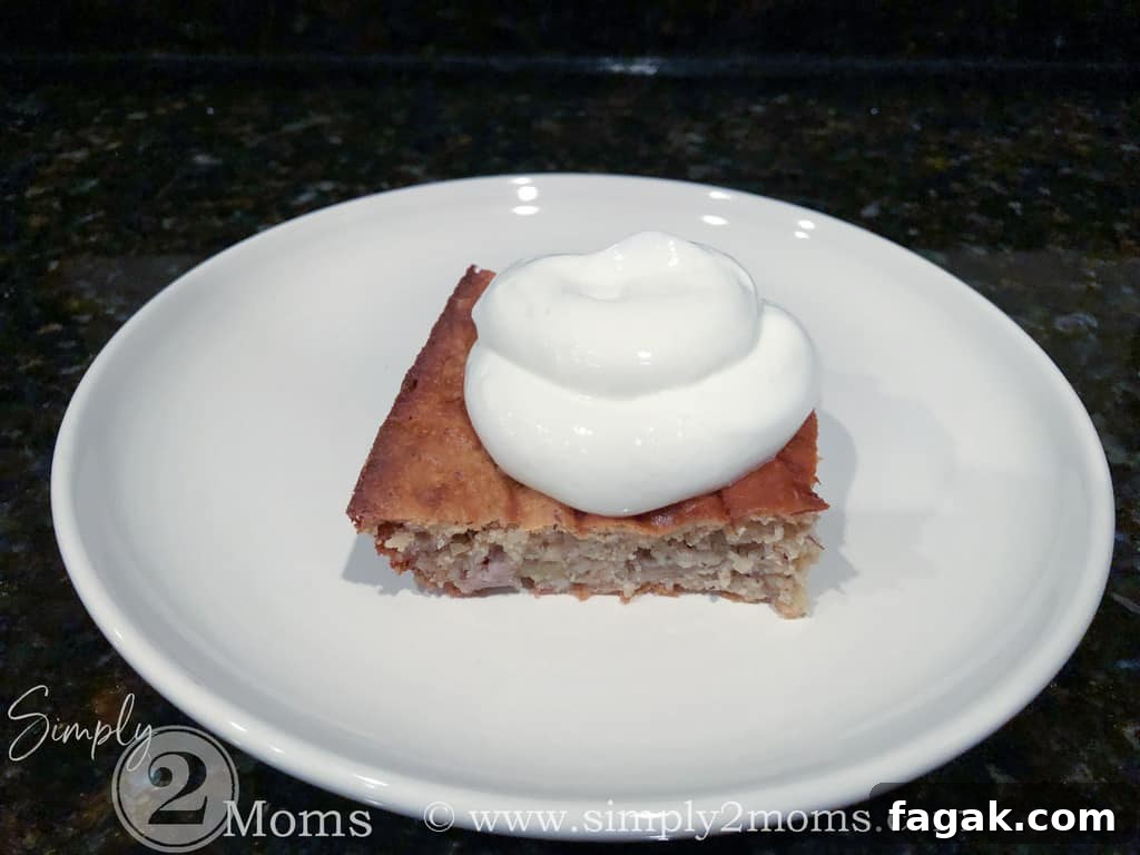 Banana cake snack