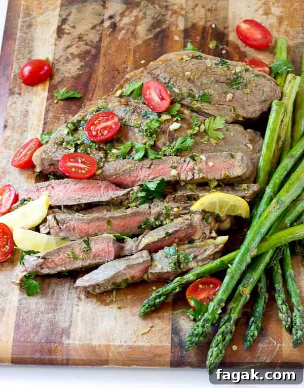 Grilled Top Sirloin Filets with Italian Salsa Verde