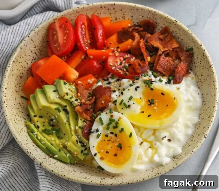 15 Filling Breakfast Recipes to Keep You Full Until Lunch 9 Cottage Cheese Breakfast Bowls