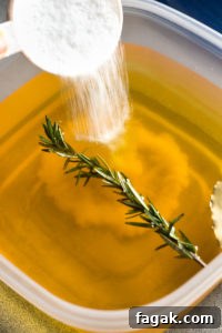 dumping salt into a brine mixture