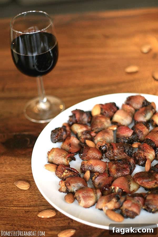 Bacon Wrapped Stuffed Dates