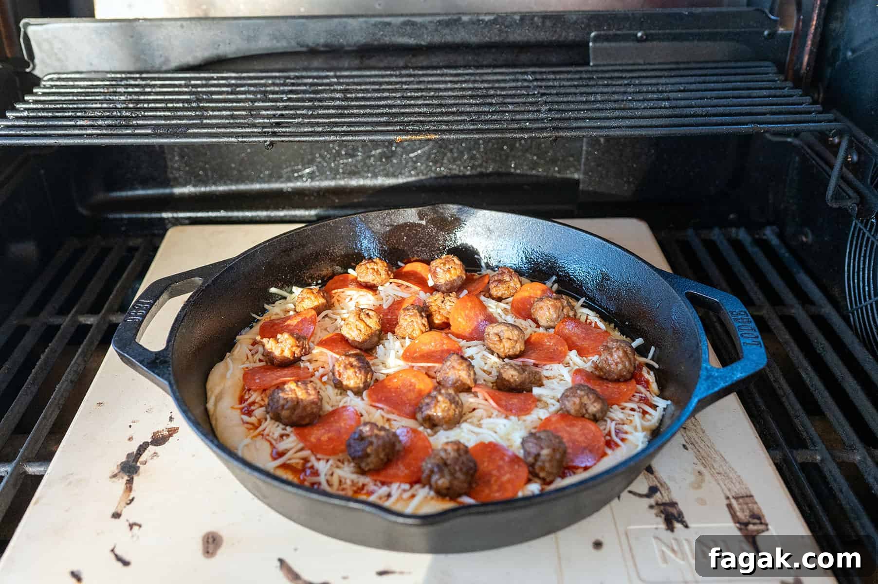 pan pizza on the ninja grill.